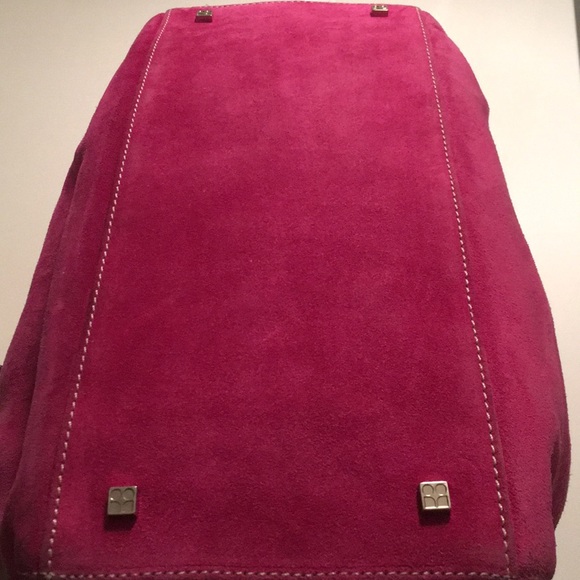 Kate Spade Raspberry Suede Bucket Bag - Picture 3 of 5
